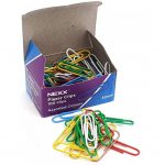 Nexx paper clips 33mm asstd colours(100)