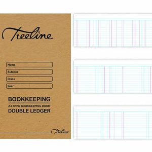 A4 72pg Double Ledger Book