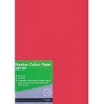 A4 Treeline Project Paper Deep Tint Red 80gsm (Pack of 100)