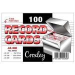 JD638 Croxley Record Cards Feint line