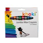 Khoki Jumbo Wax Crayons (Pack of 12 Colours)