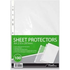 A4 Filing Sleeves-100 Pack