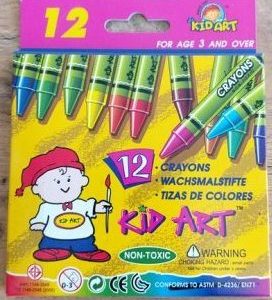 Kid Art Wax Crayons (Pack of 12)