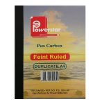 Powerstar A5 Feint Ruled Pen Carbon Book Triplicate