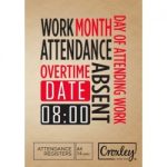 Croxley JD283 A4 Attendance Register
