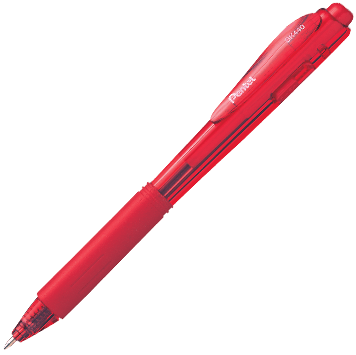 Pentel BK440B Retractable Ballpoint Pen 0.1mm-Red