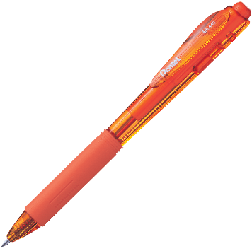 Pentel BK440F Retractable Ballpoint Pen 0.1mm-Orange