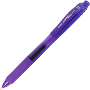 Pentel Energel Metal Tip Roller Ball Pen 0.7mm-Violet