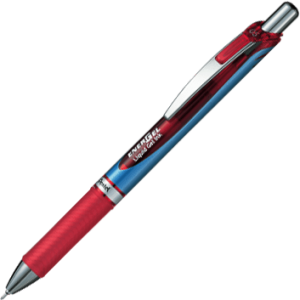 Pentel Energel Needle Tip Roller Ball Pen 0.5mm-Red