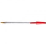 Bic Crystal Medium Ballpoint Pen-Red
