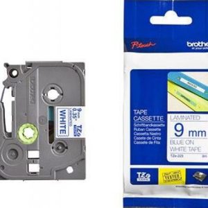 Brother TZE-223 9mm Blue On White Tape