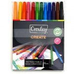 Croxley Create Retractable Wax Crayons 12's
