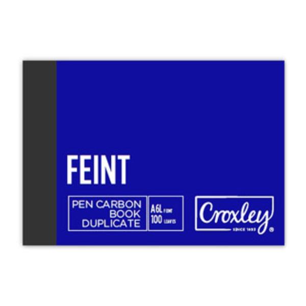 Croxley A6L Pen Carbon Book JD16 Feint Duplicate