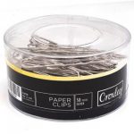 Croxley Giant Wavy Silver Paper Clips 78mm