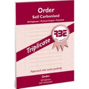RBE A5 Self Carbonised Order Book Triplicate