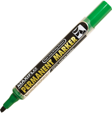 Pentel Maxiflo Permanent Marker Chisel Tip -Green