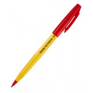 Pentel M10 Fine Point Fabric Marker-Red