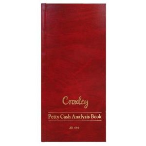Croxley JD419 Petty Cash Analysis Book