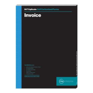 RBE A4 Self Carbonised Invoice Book Triplicate