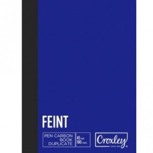Croxley A5 Pen Carbon Book JD22 Feint Duplicate