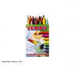 Teddy Wax Crayons 24's
