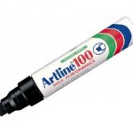 Artline EK-100 Chisel Tip Industrial Marker-Black