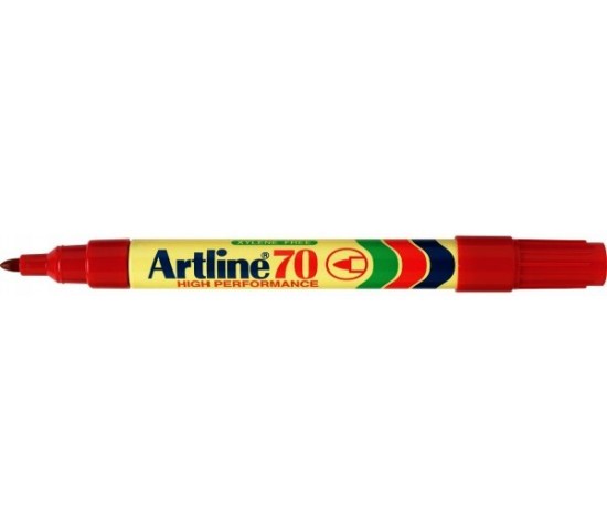 Artline EK-70 Bullet Tip Permanent Marker-Red
