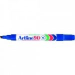 Artline EK-90 Chisel Tip Permanent Marker-Blue