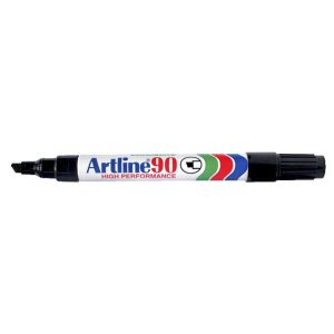Artline EK-90 Chisel Tip Permanent Marker-Black