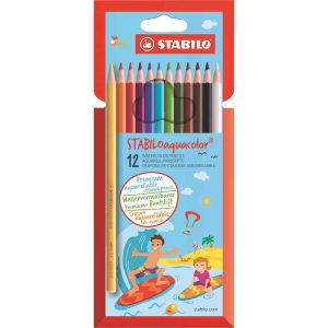 Stabilo Aquacolour Pencils 12's