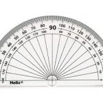 Protractor 10cm 180 Degree