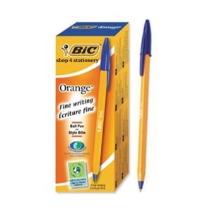 Bic Orange Fine Blue Pens Box of 60