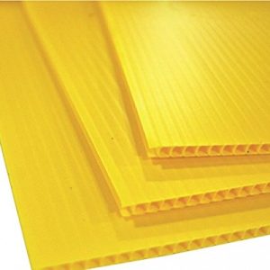A4 Yellow Fluted Board 5 Sheets