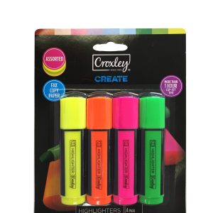 Croxley Highlighters Neon 4's