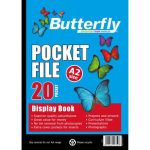 Flip File A2 Butterfly 20 Pocket