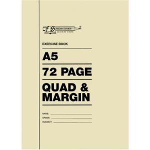 A5 72PG Exercise Book Q/M