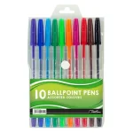 Treeline Coloured Ballpoint Pens Assorted 10's